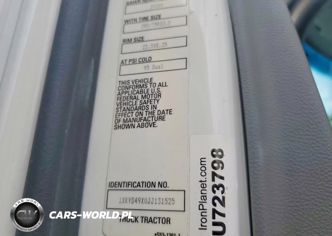 2018 Kenworth T680 Semi Truck VIN:1XKYD49X0JJ131525 - 10