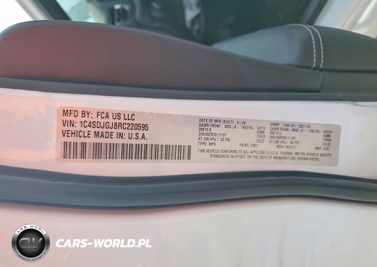 2024 Dodge Durango Srt 392 Alchemi Awd VIN:1C4SDJGJ8RC220595 - 13