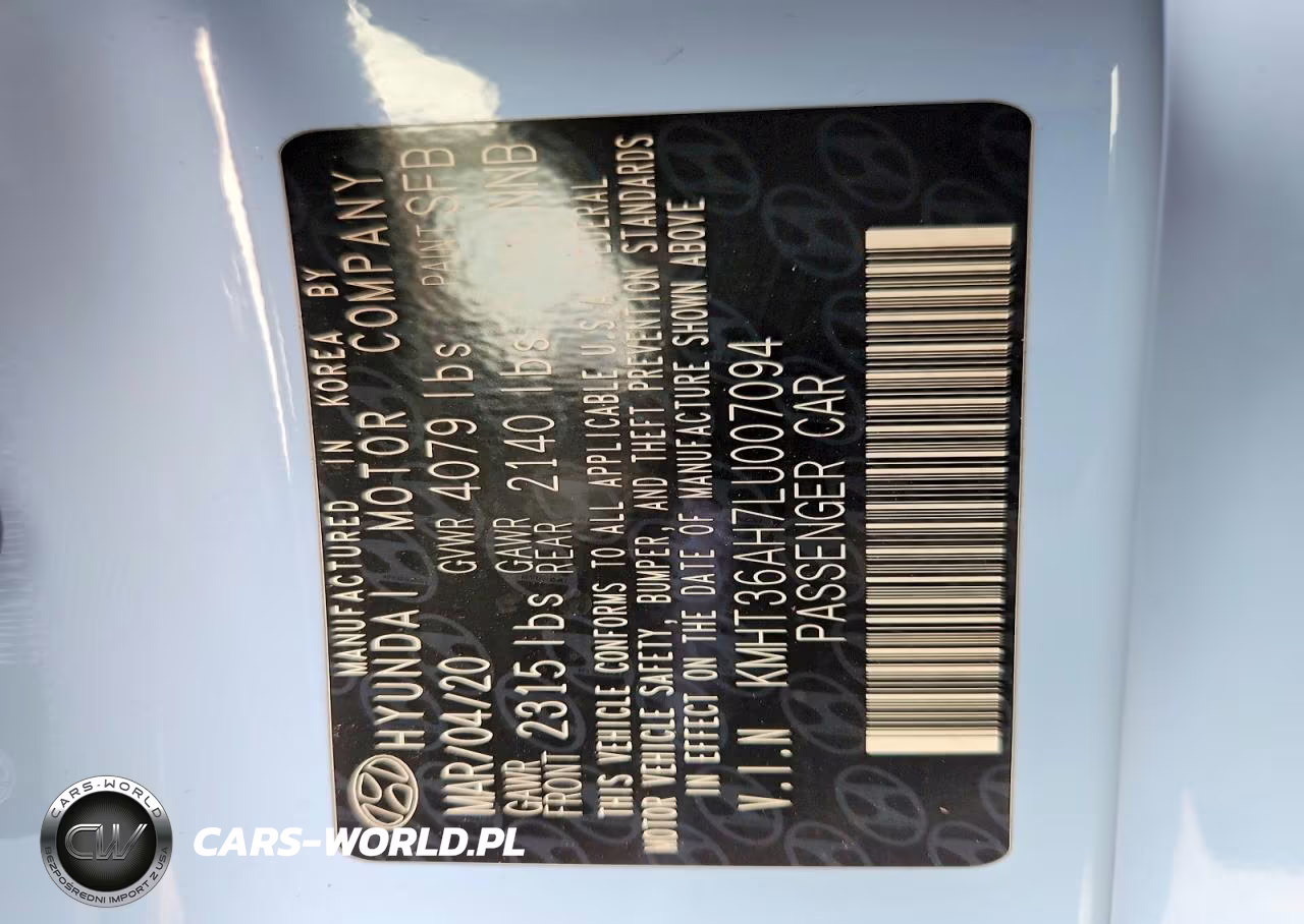 2020 Hyundai Veloster N Base VIN:KMHT36AH7LU007094 - 12