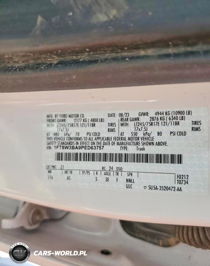 2023 Ford F350 Super Duty VIN:1FT8W3BA9PED63757 - 12
