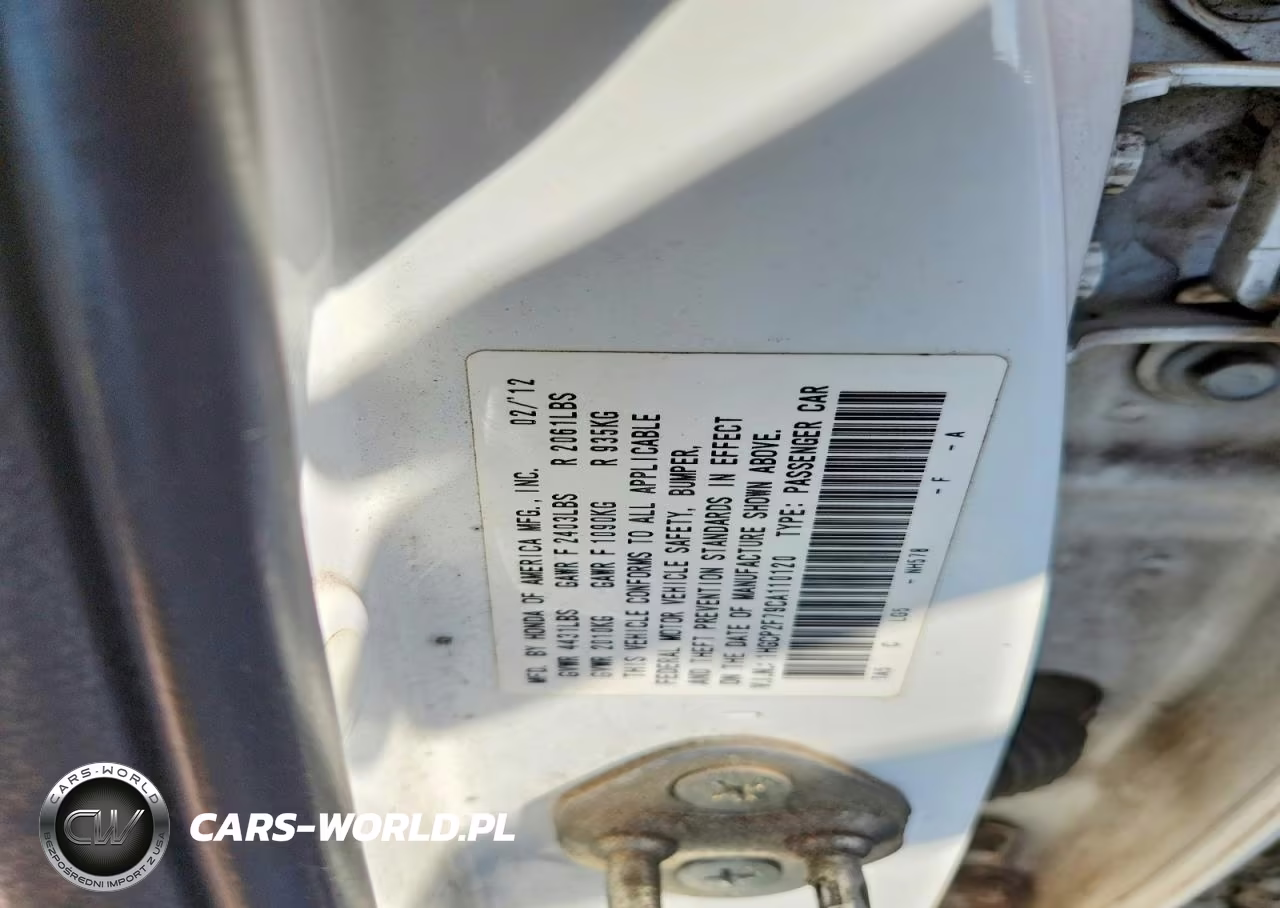 2012 Honda Accord Ex VIN:1HGCP2F79CA110120 - 12