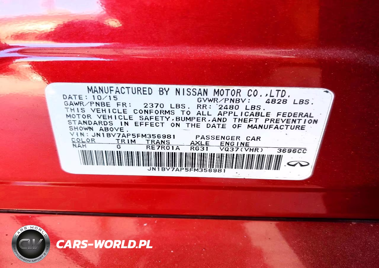 2015 Infiniti Q50 Premium VIN:JN1BV7AP5FM356981 - 12