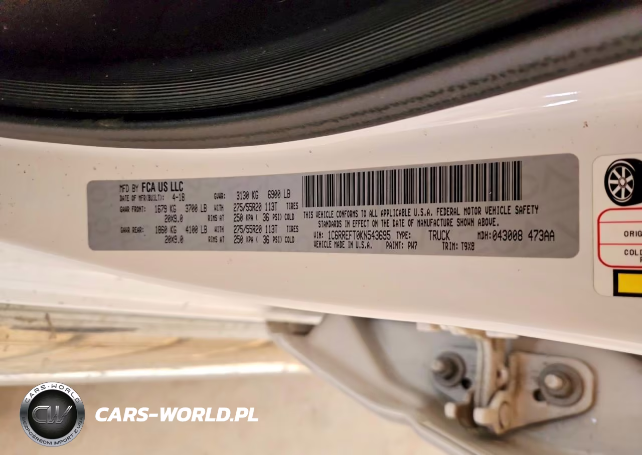 2019 Ram 1500 Big Horn VIN:1C6RREFT0KN543695 - 12