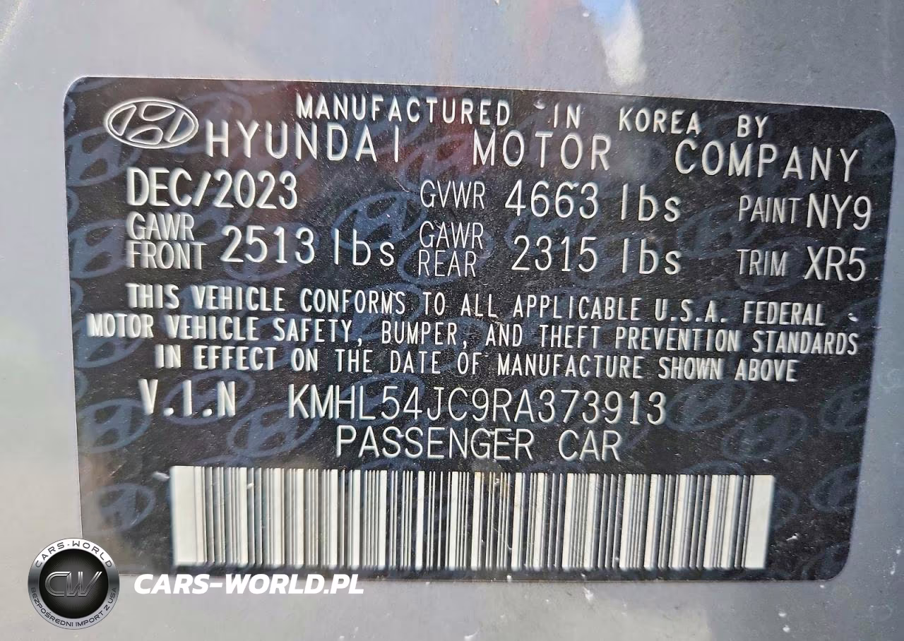 2024 Hyundai Sonata N Line VIN:KMHL54JC9RA373913 - 12