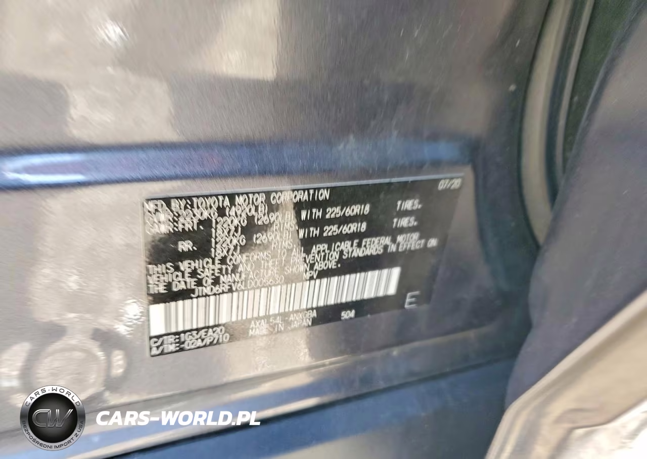 2020 Toyota Rav4 Limited VIN:JTMD6RFV6LD005630 - 13