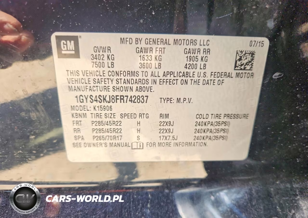 2015 Cadillac Escalade Esv Luxury VIN:1GYS4SKJ8FR742837 - 13
