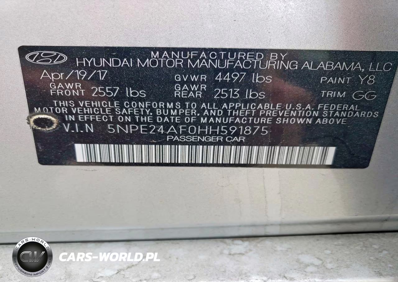 2017 Hyundai Sonata Se VIN:5NPE24AF0HH591875 - 12