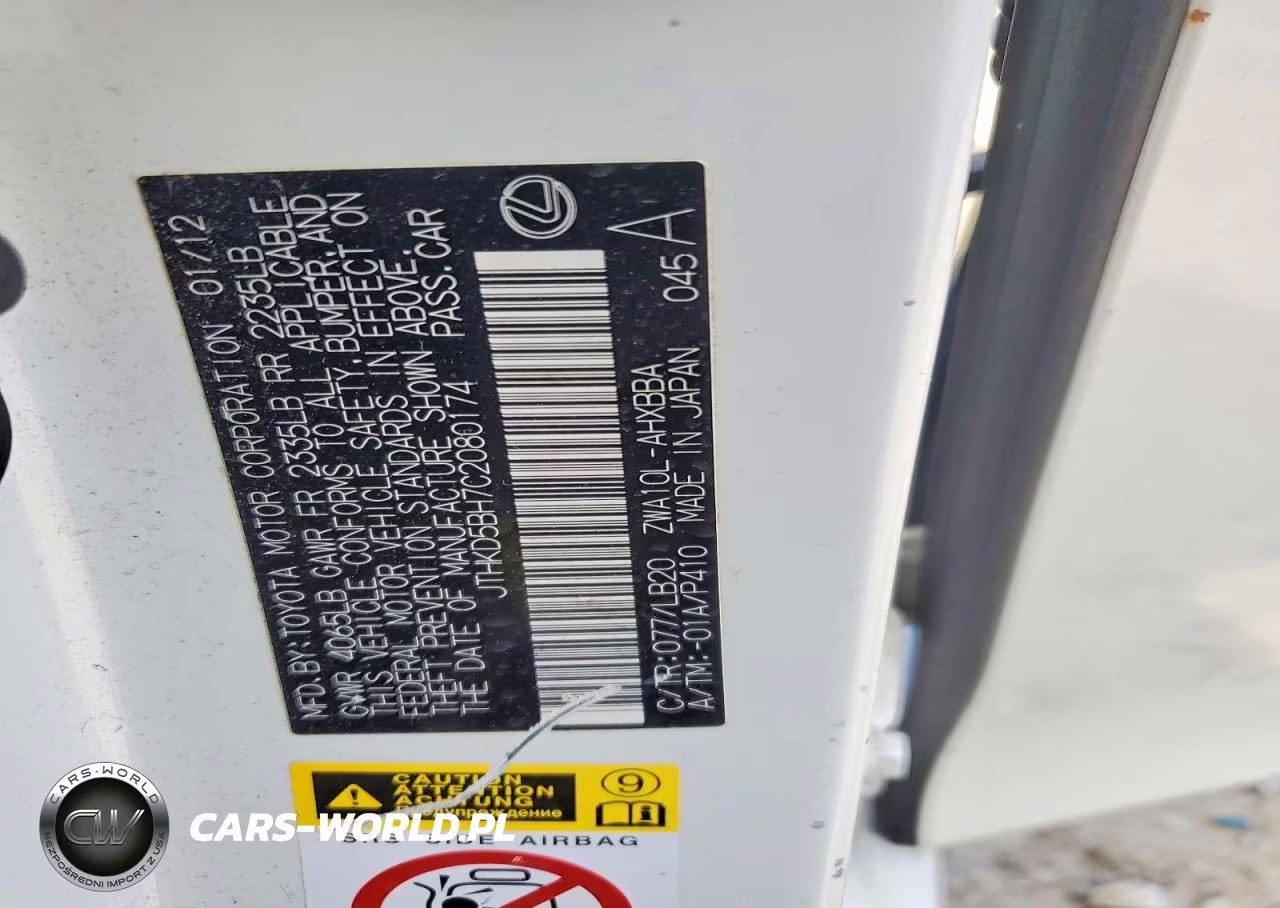 2012 Lexus Ct 200 VIN:JTHKD5BH7C2080174 - 12