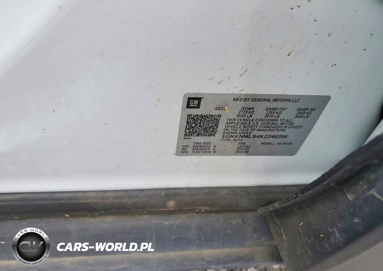 2019 GMC Acadia Slt-1 VIN:1GKKNMLS4KZ246356 - 13