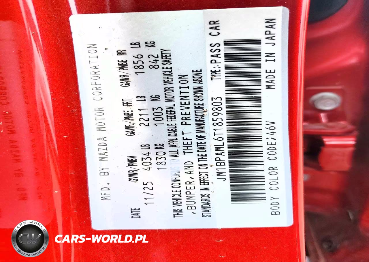 2026 Mazda 3 Premium VIN:JM1BPAML6T1859803 - 12