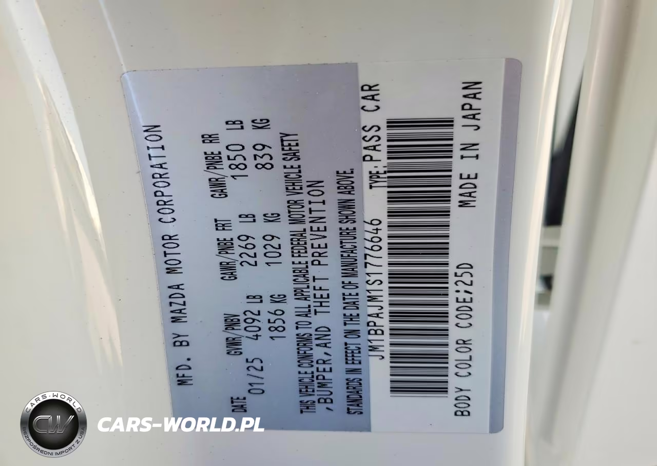 2025 Mazda 3 VIN:JM1BPAJM1S1776646 - 13