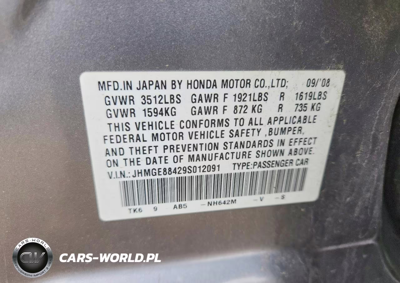 2009 Honda Fit Sport VIN:JHMGE88429S012091 - 13