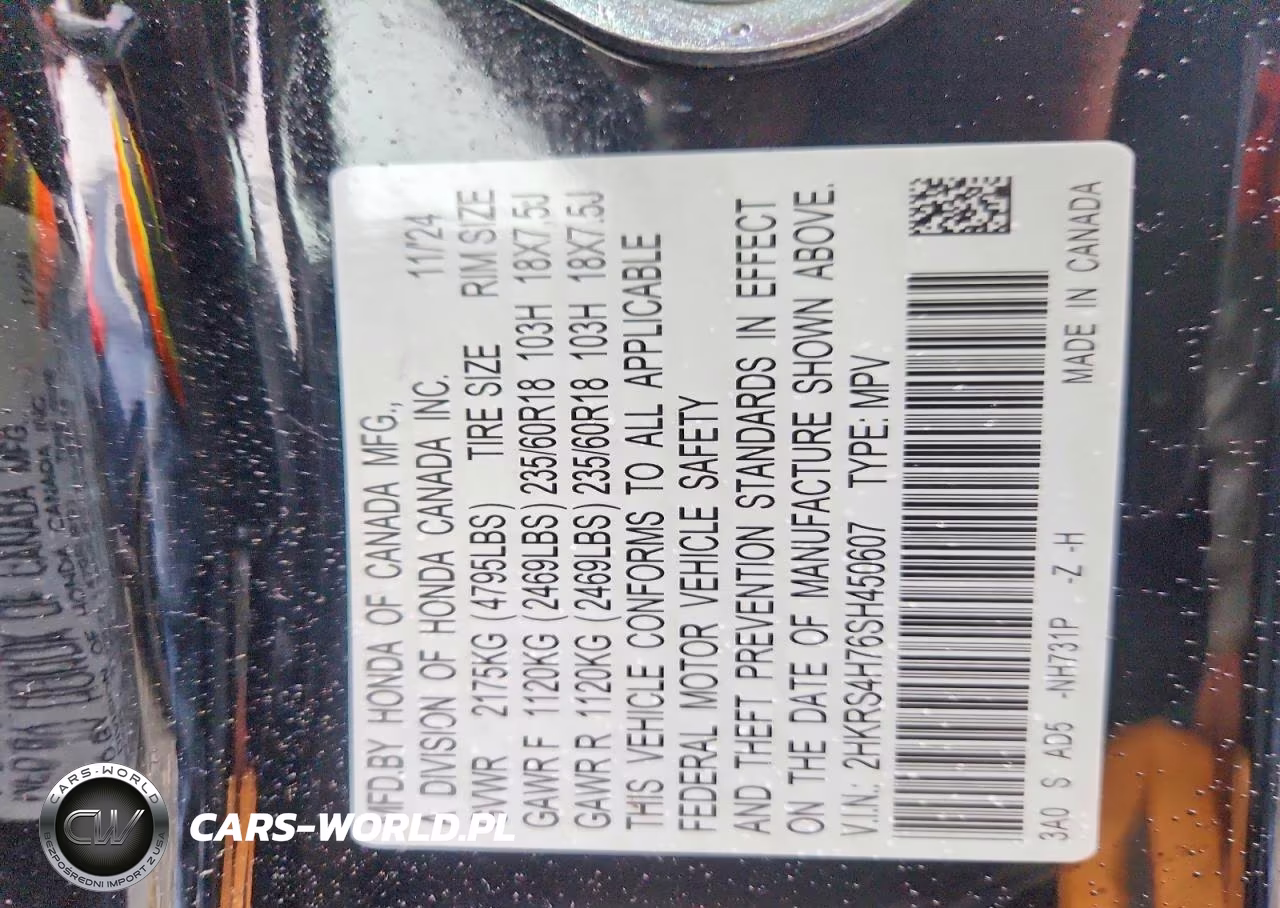 2025 Honda Cr-V Exl VIN:2HKRS4H76SH450607 - 13