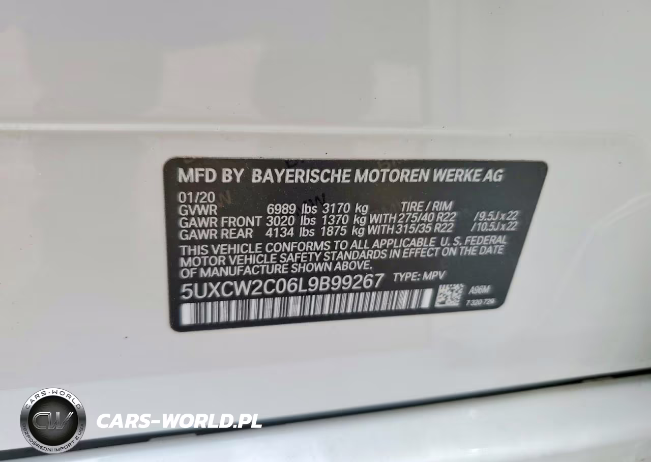2020 BMW X7 xDrive40I VIN:5UXCW2C06L9B99267 - 13