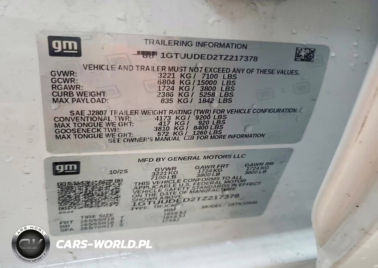 2026 GMC Sierra K1500 Slt VIN:1GTUUDED2TZ217378 - 12