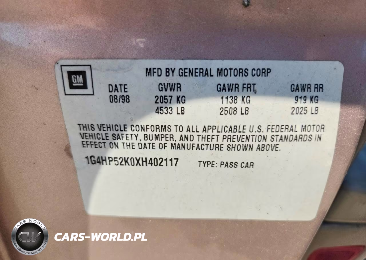1999 Buick Lesabre Custom VIN:1G4HP52K0XH402117 - 12