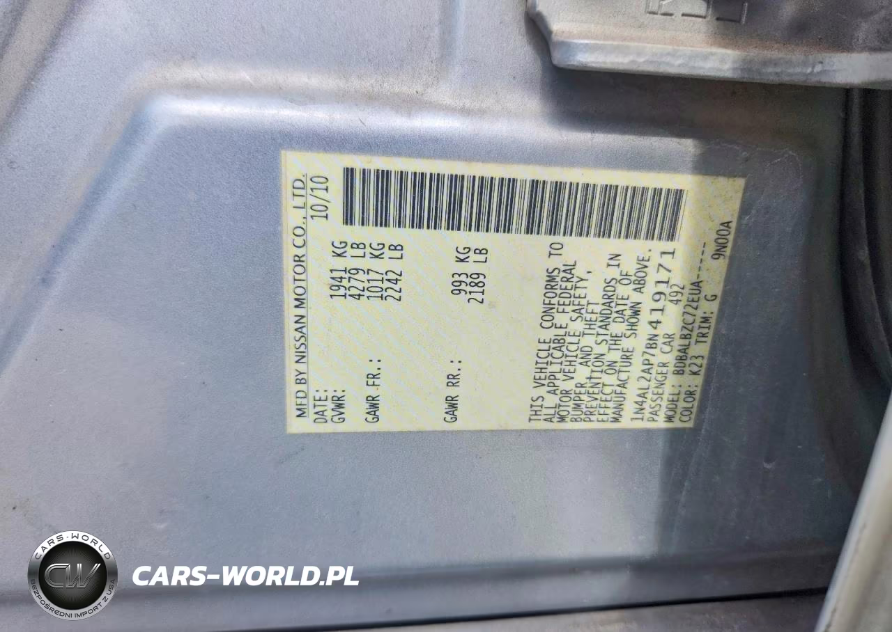 2011 Nissan Altima 2.5 VIN:1N4AL2AP7BN419171 - 13