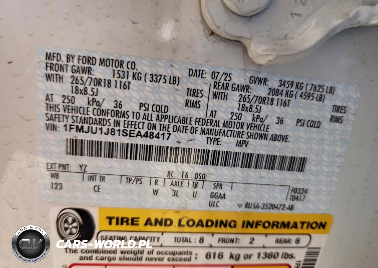 2025 Ford Expedition Active VIN:1FMJU1J81SEA48417 - 13