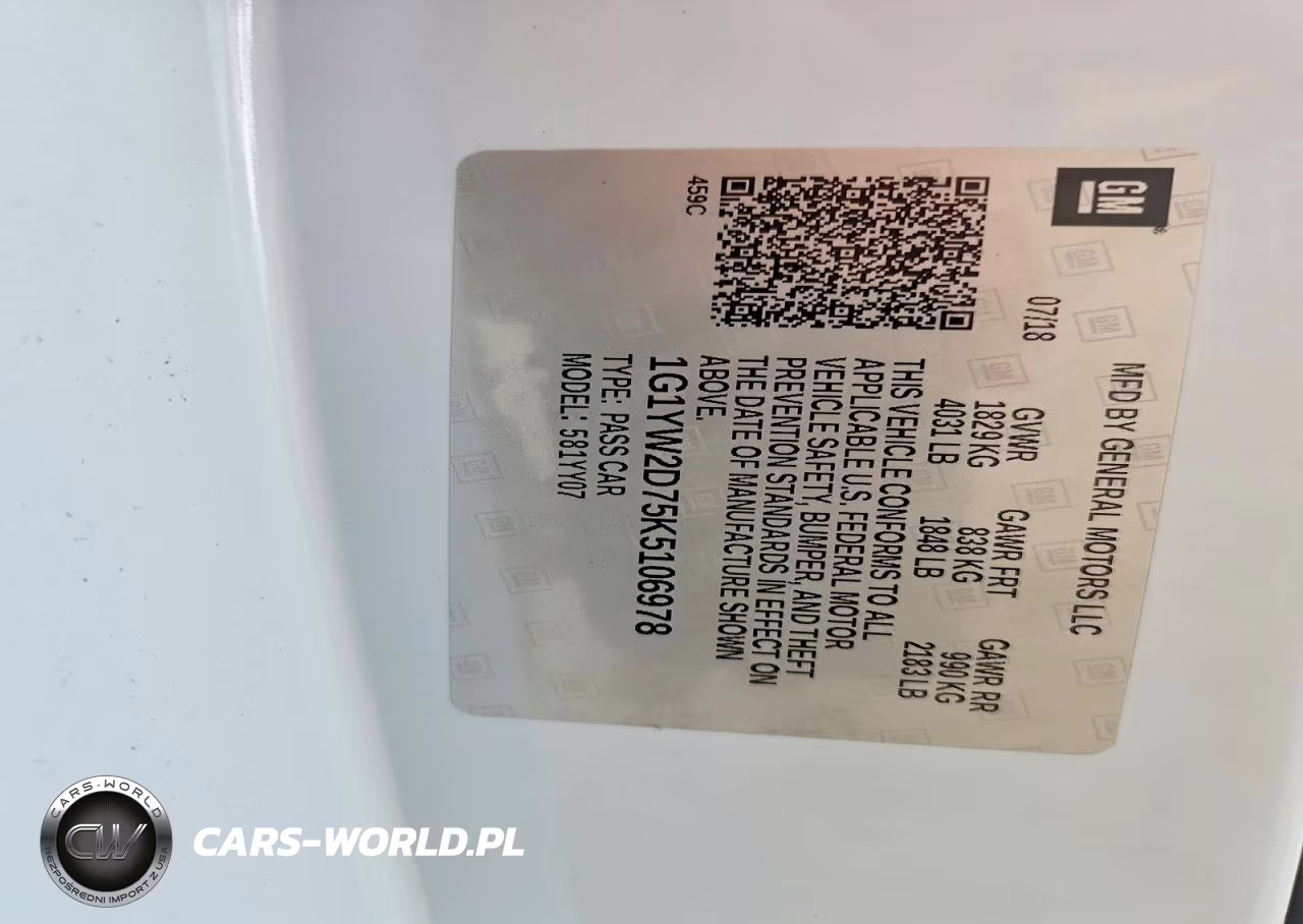 2019 Chevrolet Corvette Grand Sport 1Lt VIN:1G1YW2D75K5106978 - 13