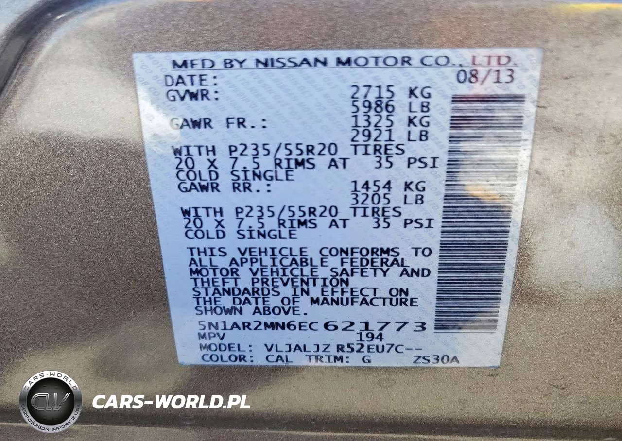 2014 Nissan Pathfinder S VIN:5N1AR2MN6EC621773 - 13