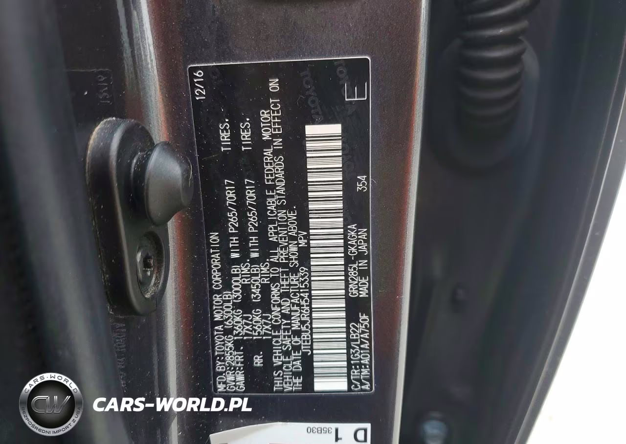 2017 Toyota 4Runner Sr5 Premium VIN:JTEBU5JR6H5415339 - 13