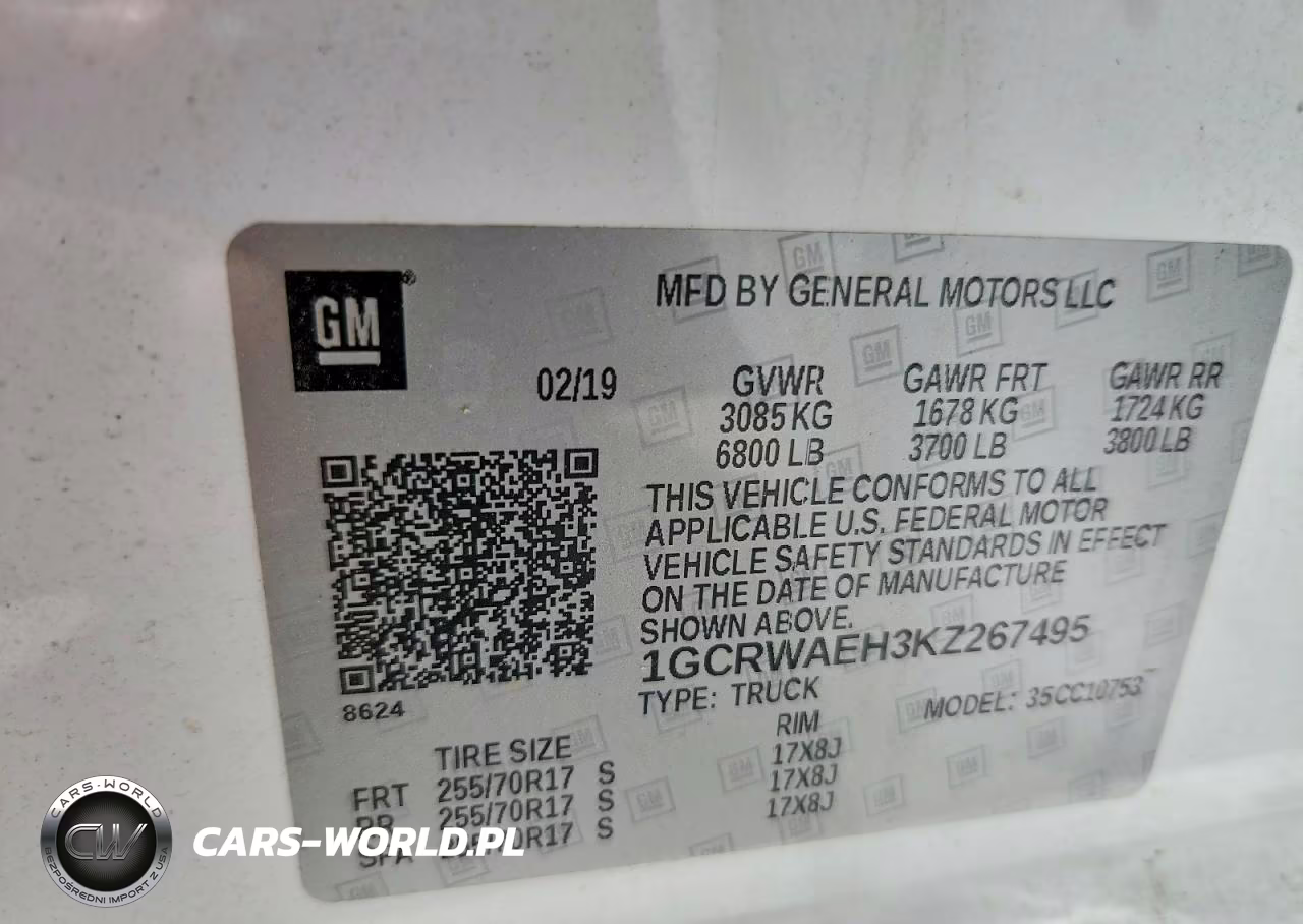 2019 Chevrolet Silverado C1500 VIN:1GCRWAEH3KZ267495 - 13