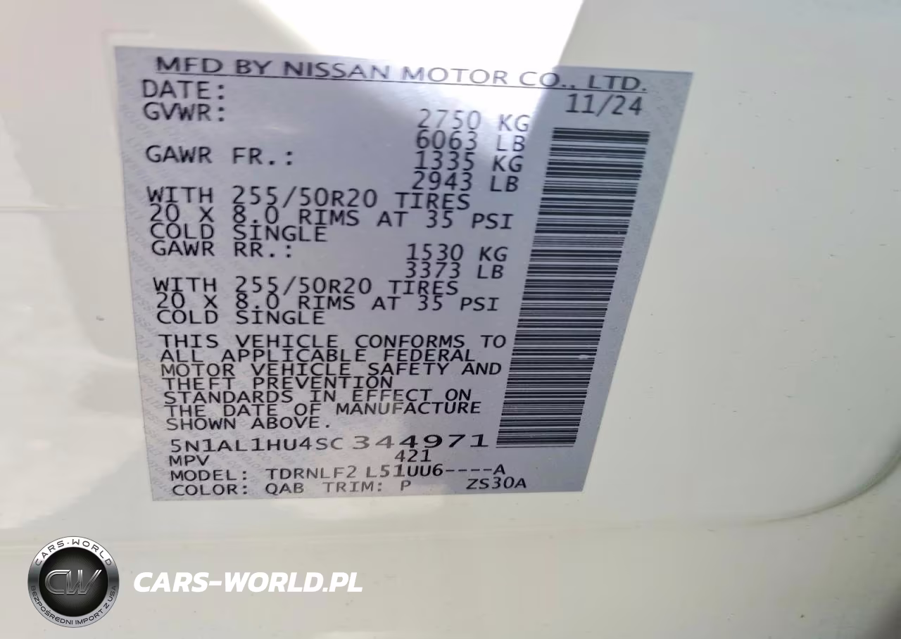 2025 Infiniti Qx60 Autograph VIN:5N1AL1HU4SC344971 - 13
