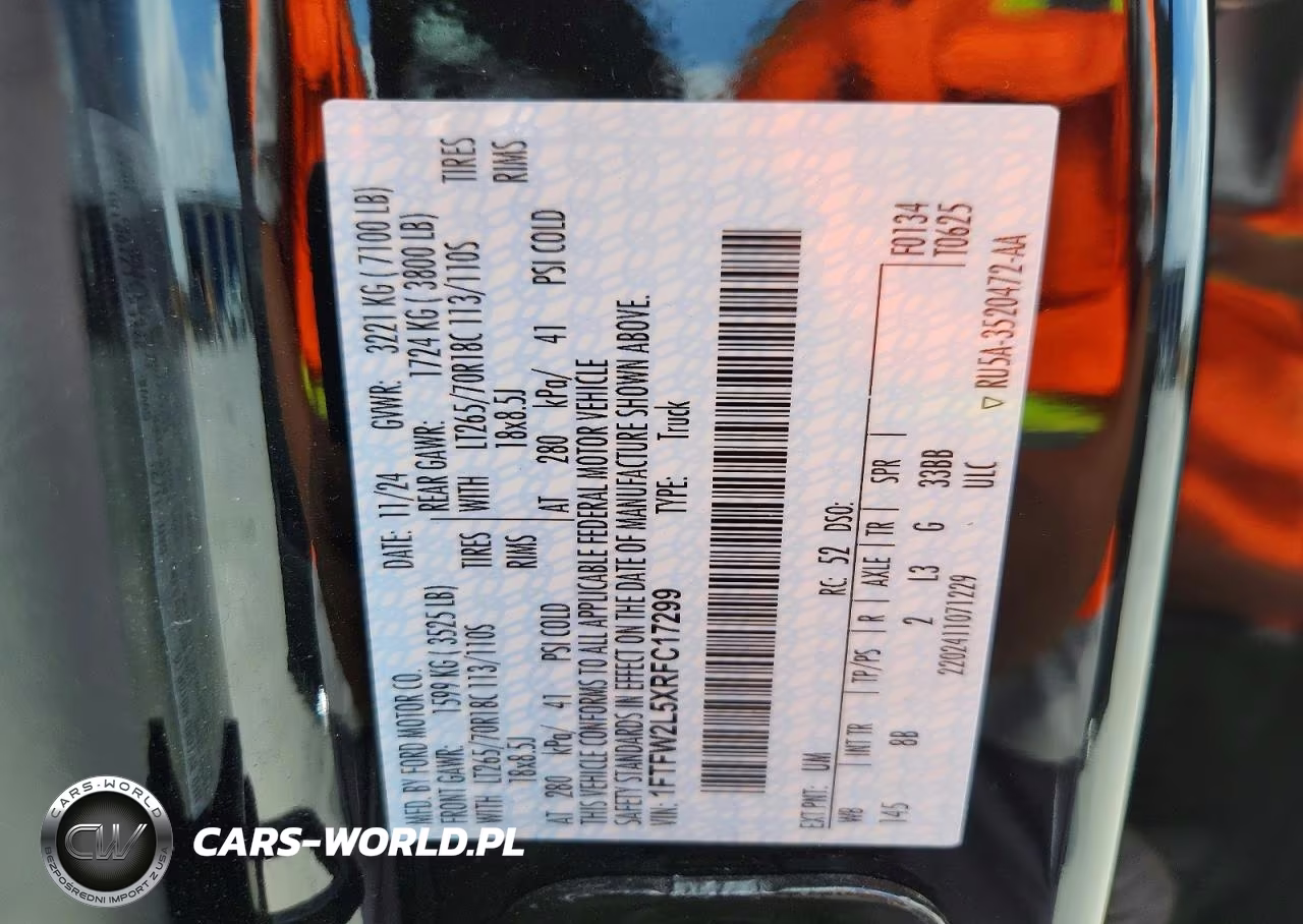 2024 Ford F150 Stx VIN:1FTFW2L5XRFC17299 - 13
