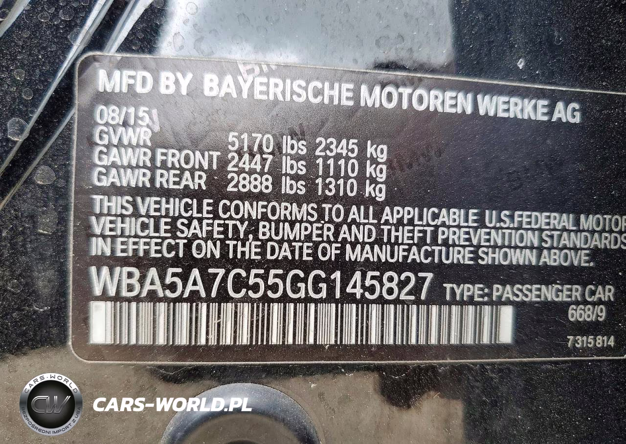 2016 BMW 528 Xi VIN:WBA5A7C55GG145827 - 12