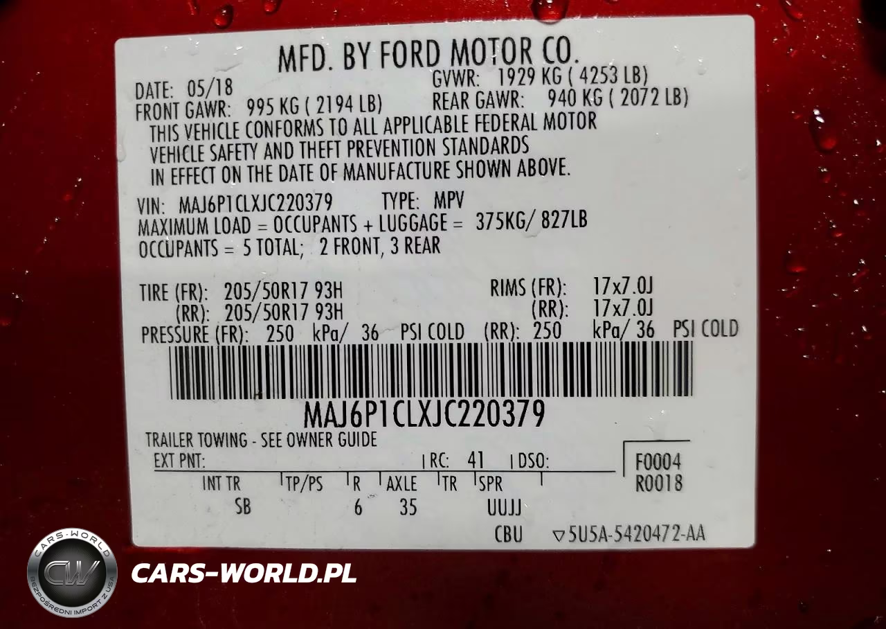 2018 Ford Ecosport Ses VIN:MAJ6P1CLXJC220379 - 12