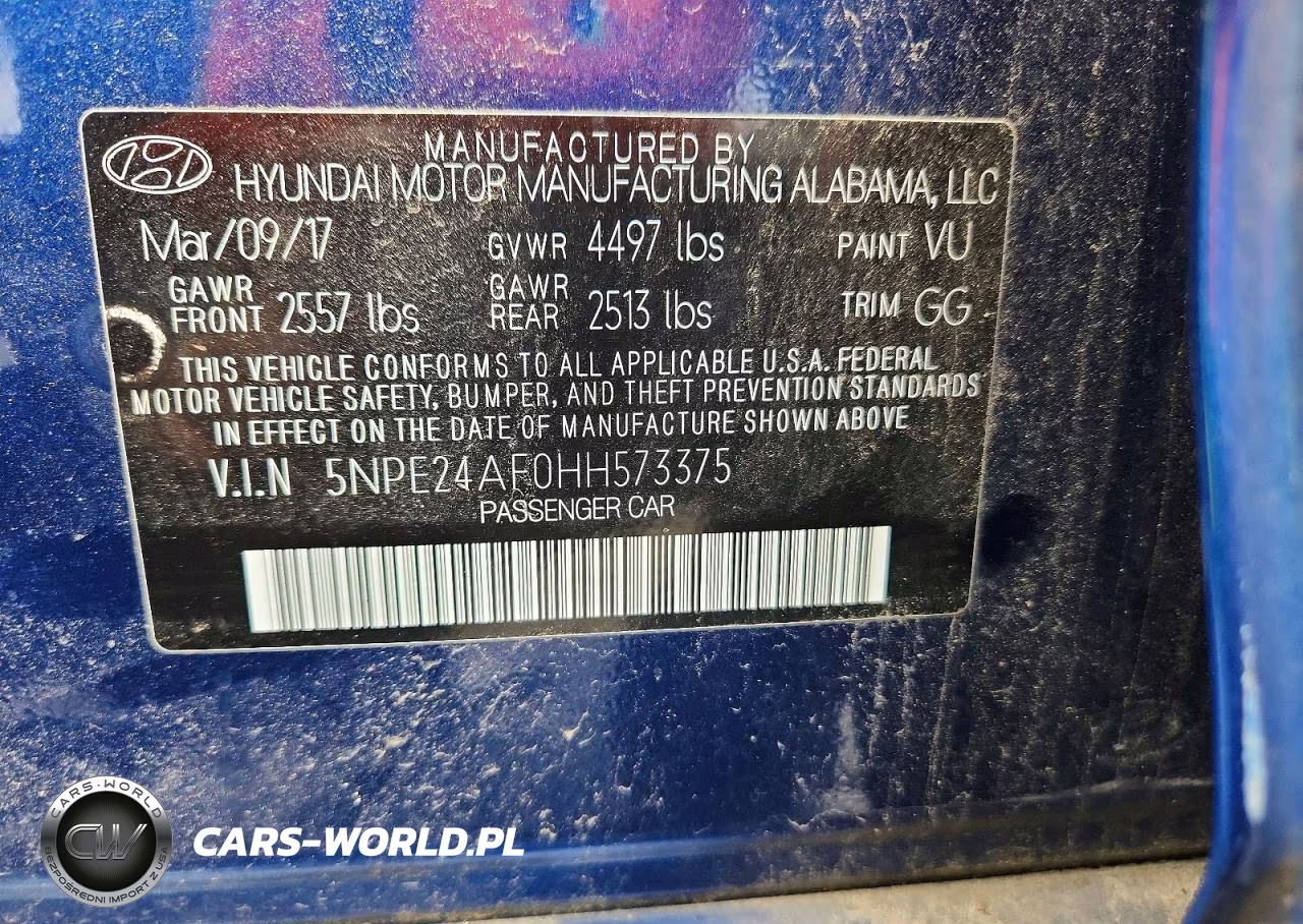 2017 Hyundai Sonata Se VIN:5NPE24AF0HH573375 - 12