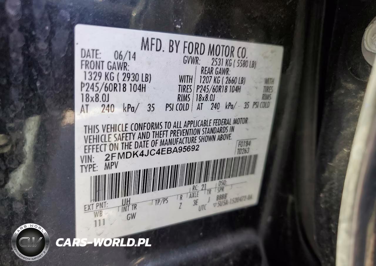 2014 Ford Edge Sel VIN:2FMDK4JC4EBA95692 - 13