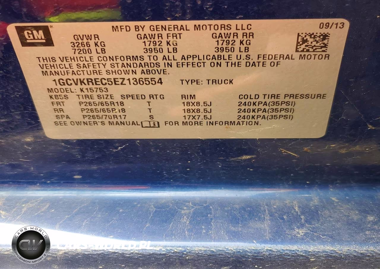 2014 Chevrolet Silverado K1500 Lt VIN:1GCVKREC5EZ136554 - 13