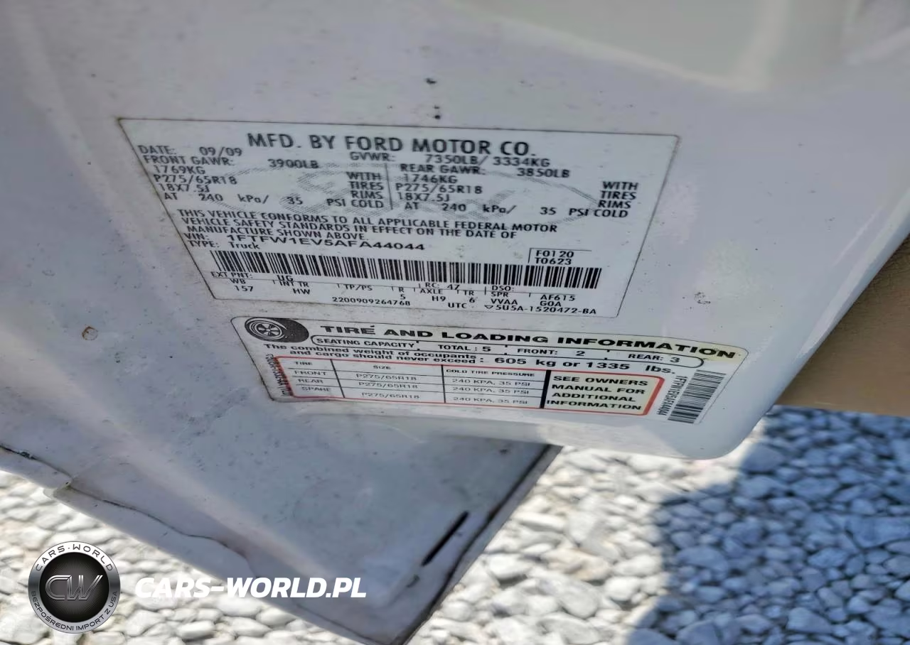 2010 Ford F150 Supercrew VIN:1FTFW1EV5AFA44044 - 12