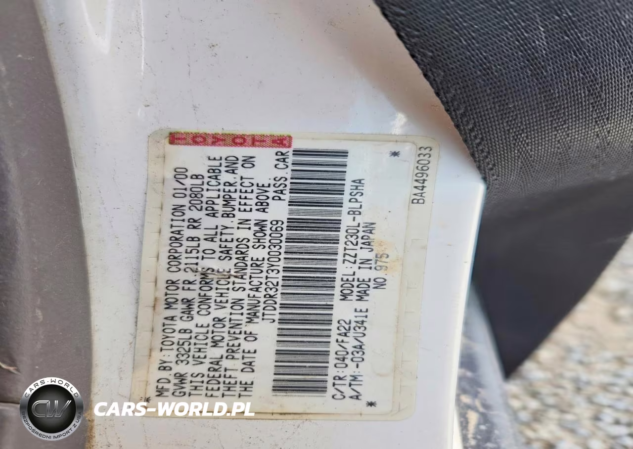 2000 Toyota Celica Gt VIN:JTDDR32T3Y0030069 - 13