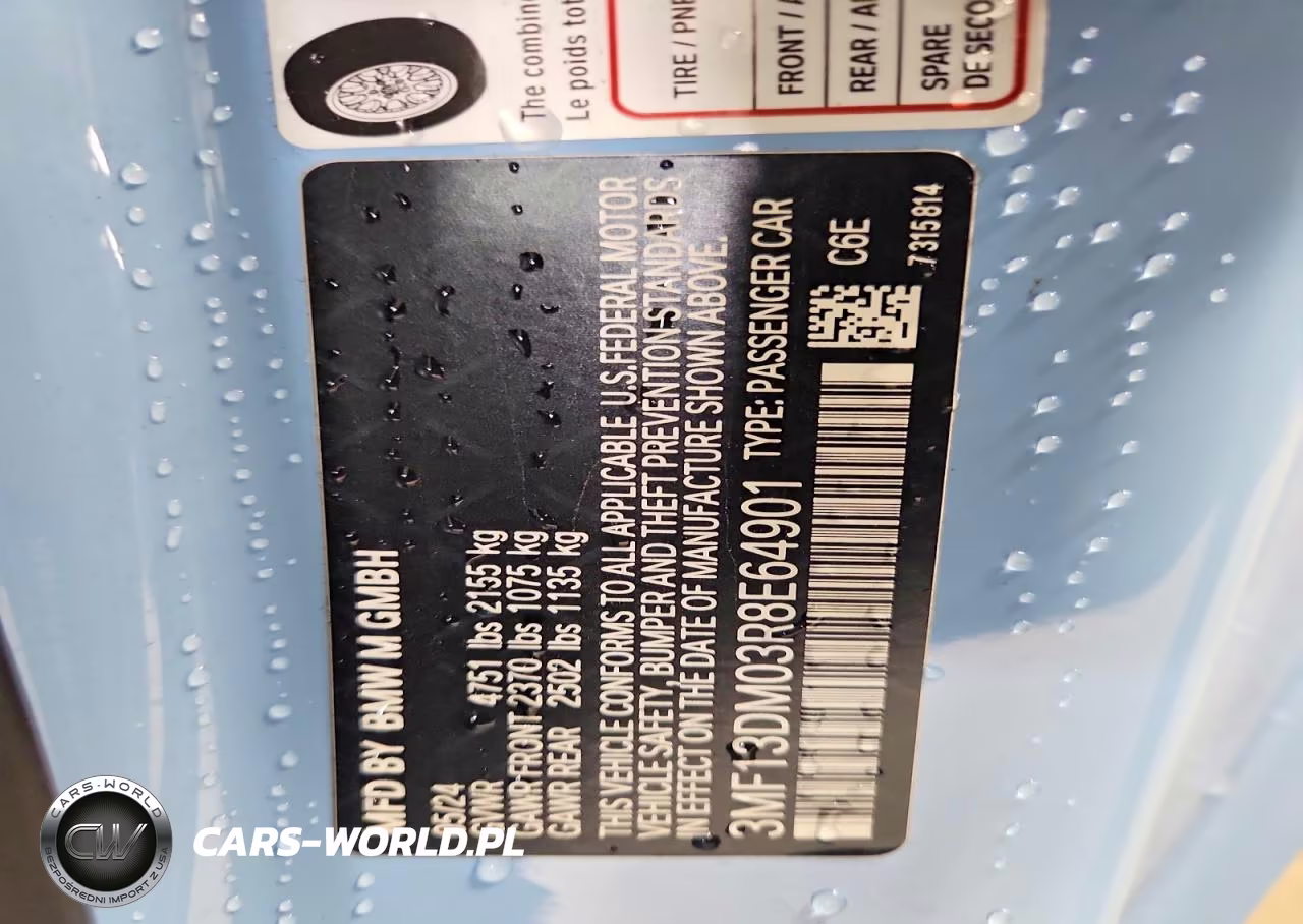 2024 BMW M2 VIN:3MF13DM03R8E64901 - 12