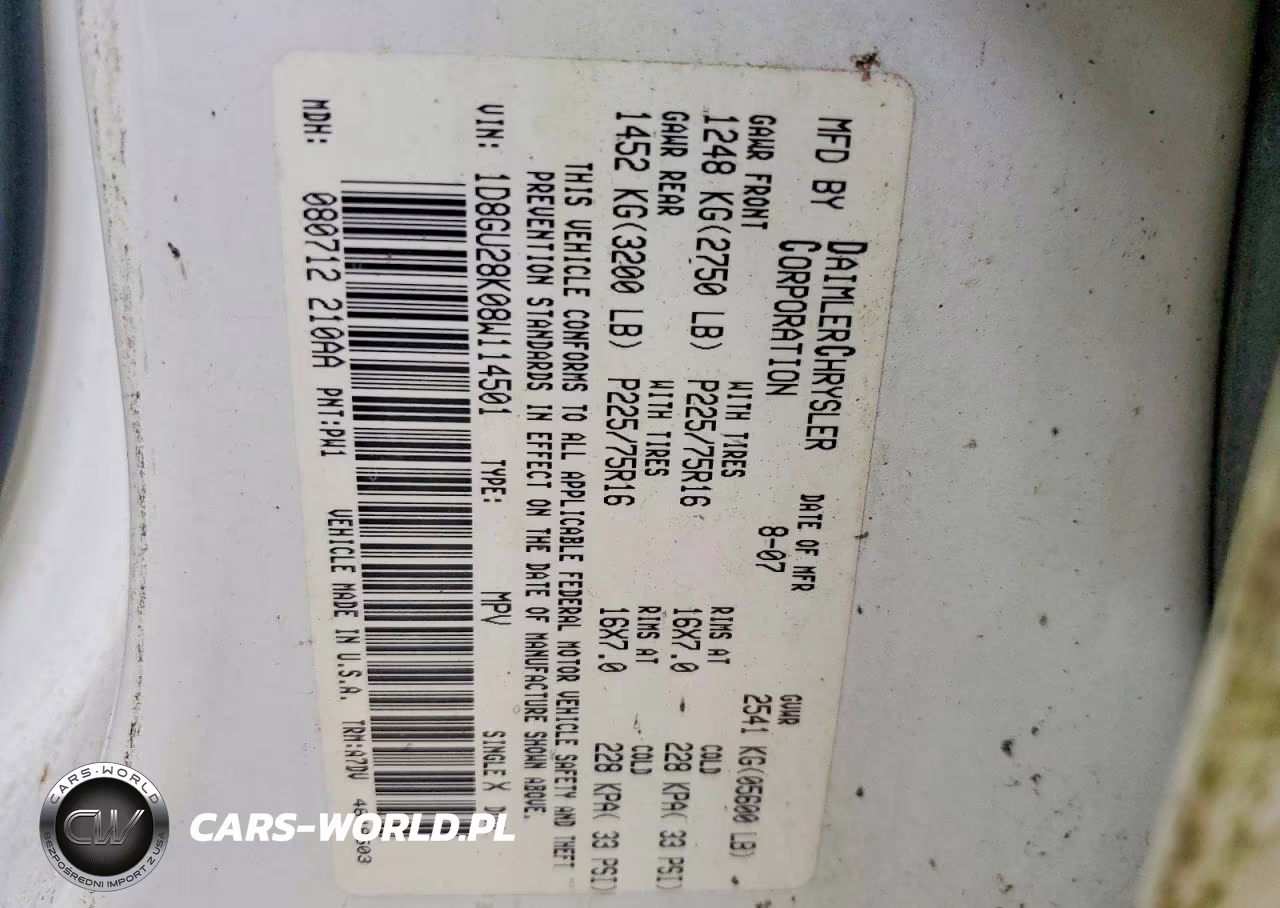2008 Dodge Nitro Sxt VIN:1D8GU28K08W114501 - 13