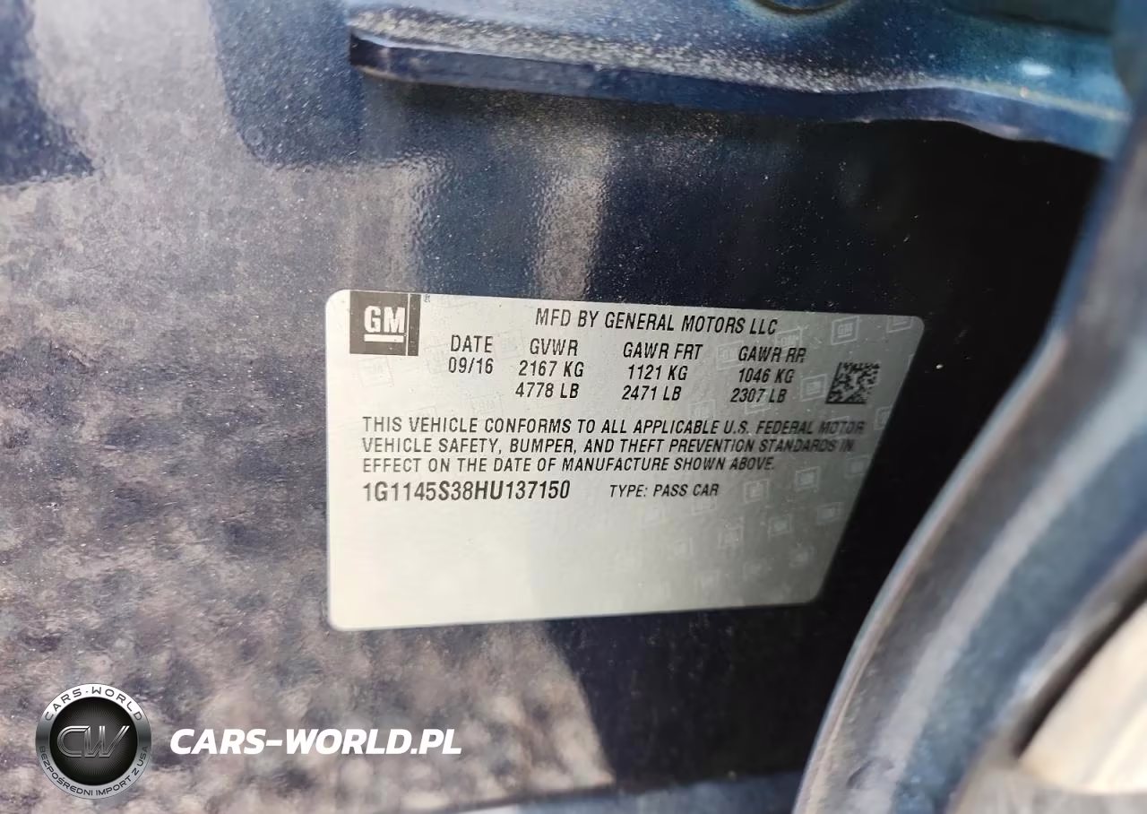 2017 Chevrolet Impala Premier VIN:1G1145S38HU137150 - 12
