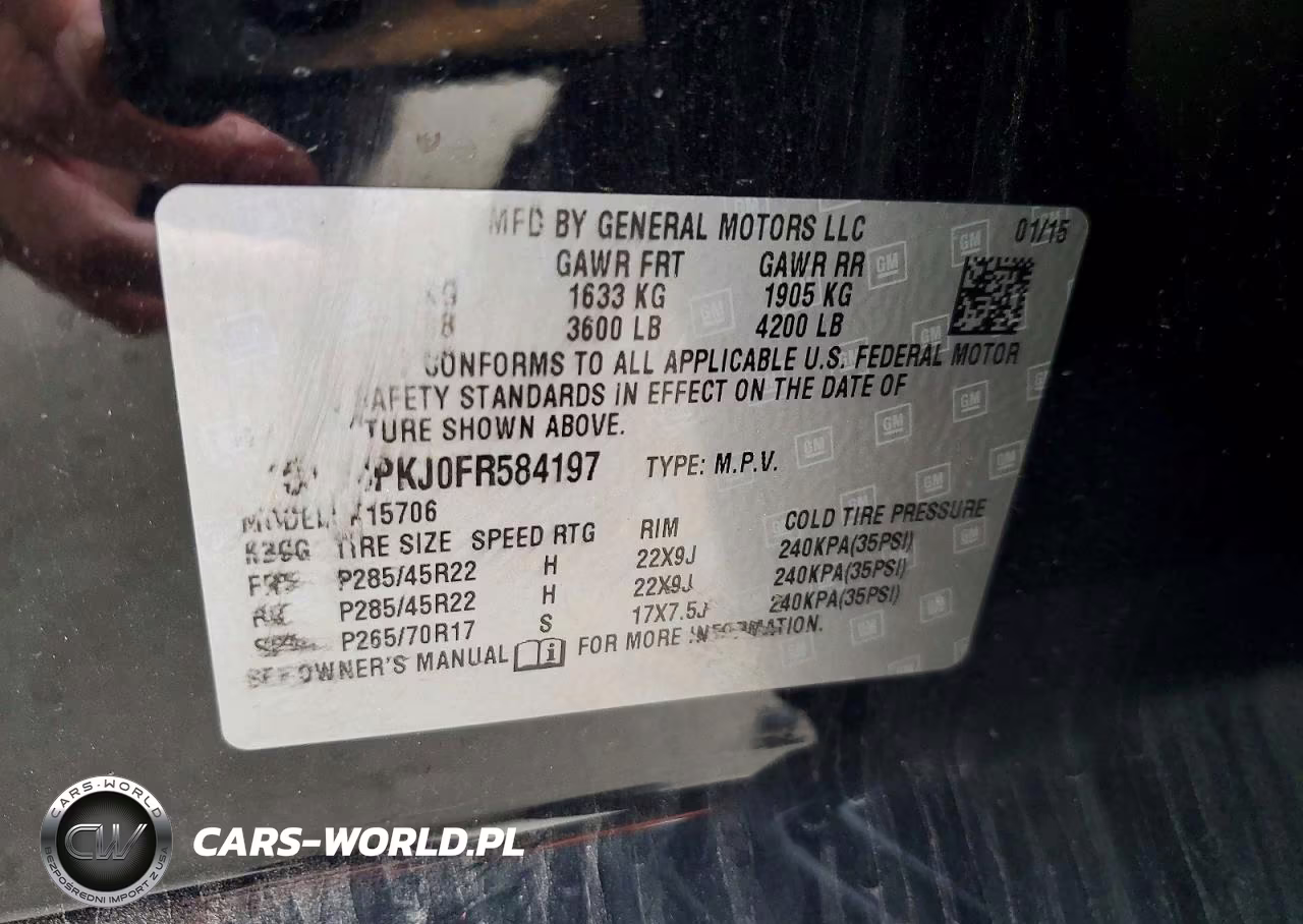 2015 Cadillac Escalade Platinum VIN:1GYS4PKJ0FR584197 - 14