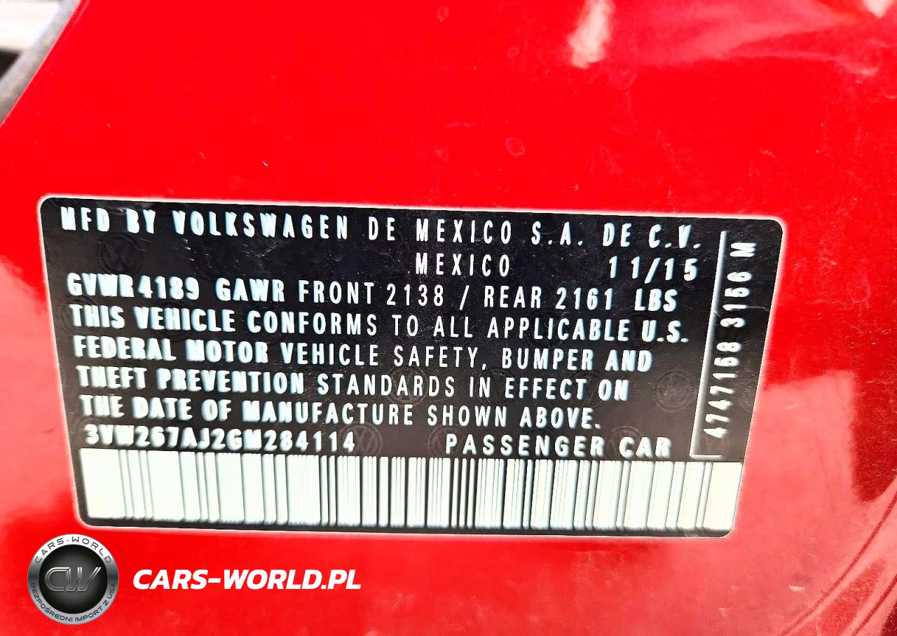 2016 Volkswagen Jetta VIN:3VW267AJ2GM284114 - 13