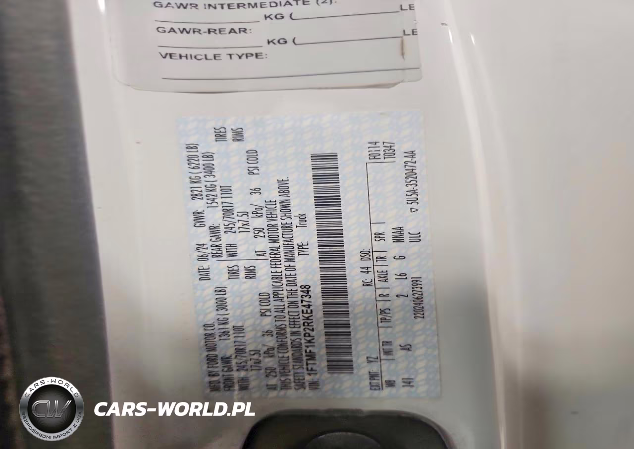 2024 Ford F150 Xl VIN:1FTMF1KP2RKE47348 - 13