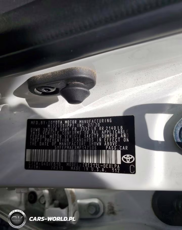 2021 Toyota Corolla Le VIN:5YFEPMAEXMP147506 - 12