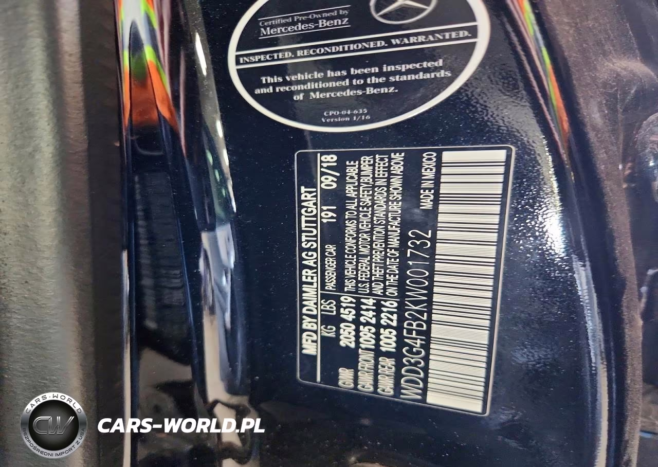 2019 Mercedes-Benz A 220 4Matic VIN:WDD3G4FB2KW001732 - 12