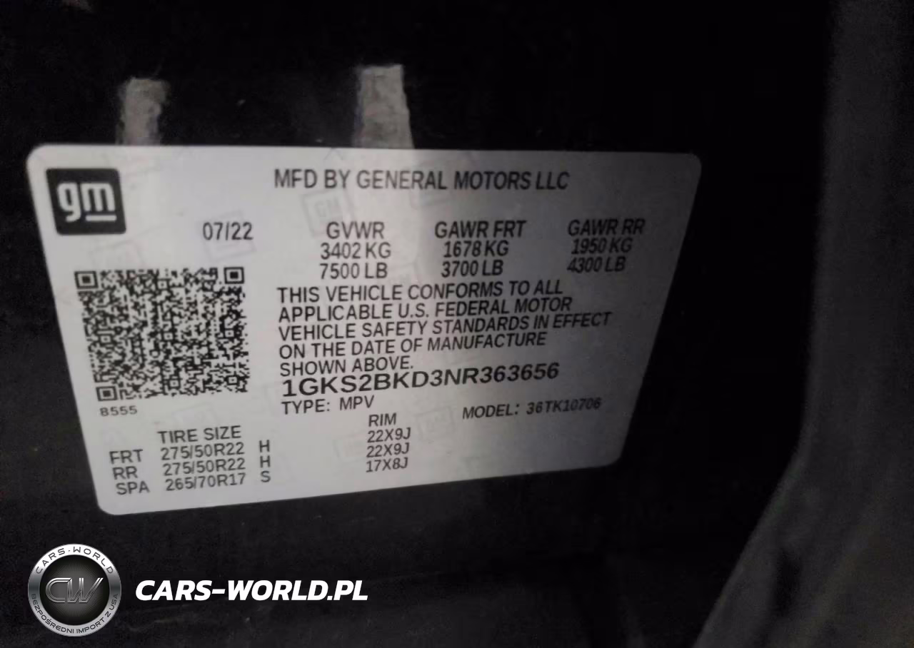 2022 GMC Yukon Slt VIN:1GKS2BKD3NR363656 - 13