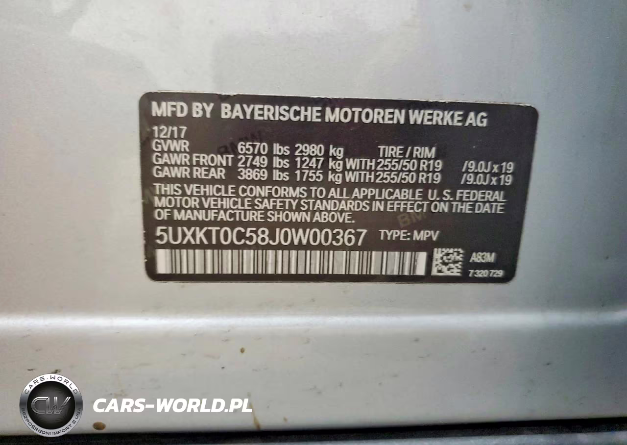 2018 BMW X5 Xdr40E VIN:5UXKT0C58J0W00367 - 13