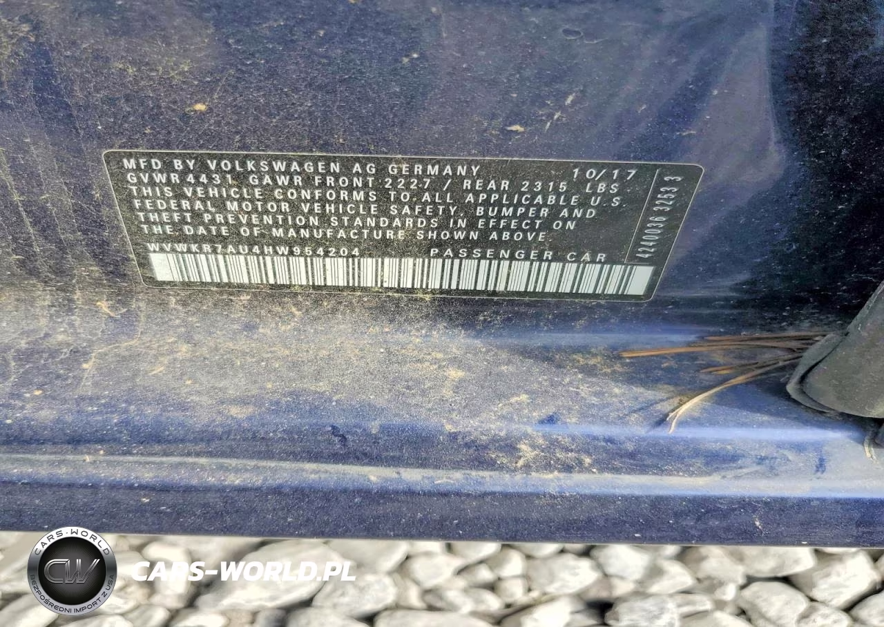 2017 Volkswagen E-Golf Se VIN:WVWKR7AU4HW954204 - 13