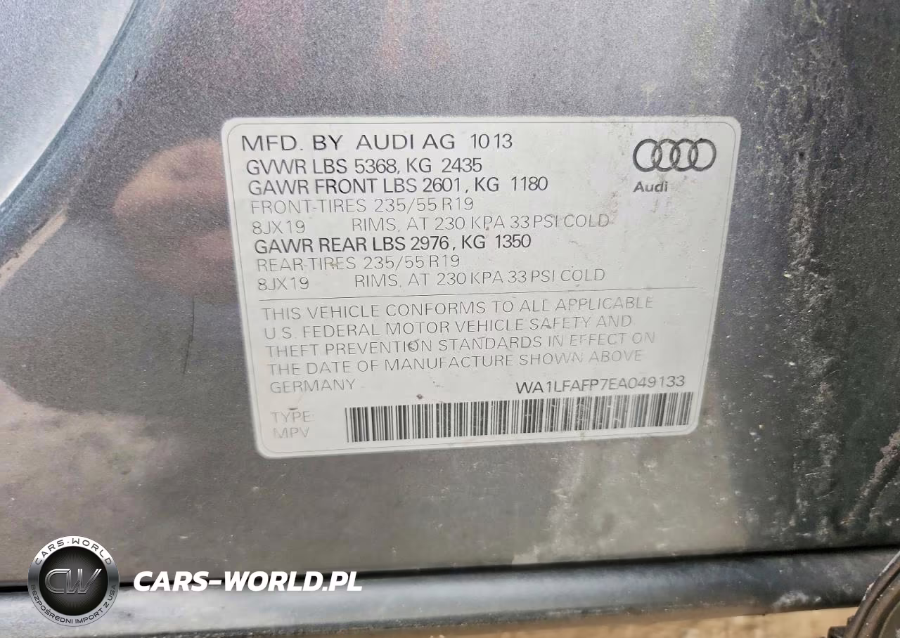 2014 Audi Q5 Premium Plus VIN:WA1LFAFP7EA049133 - 13