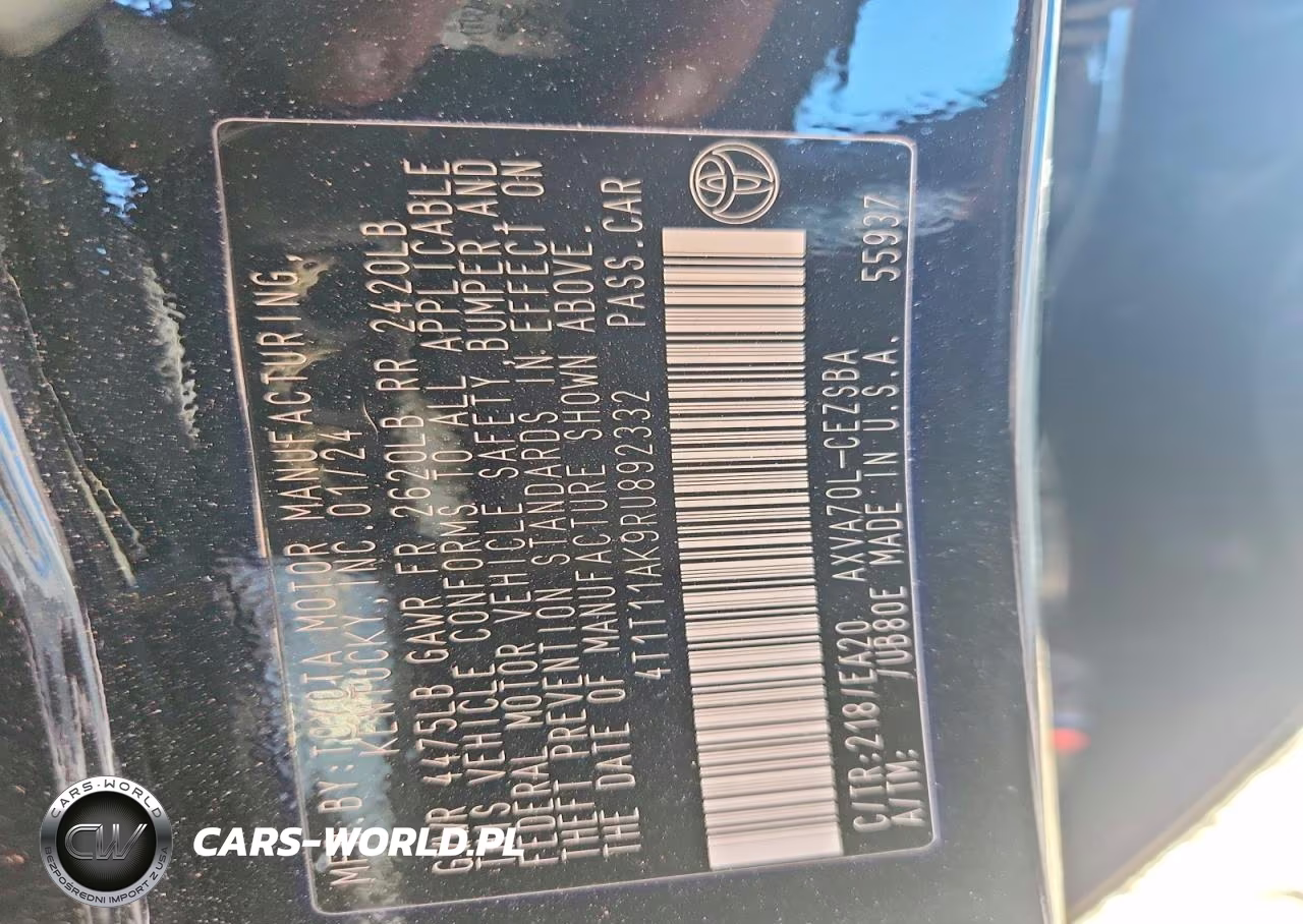 2024 Toyota Camry Se VIN:4T1T11AK9RU892332 - 12
