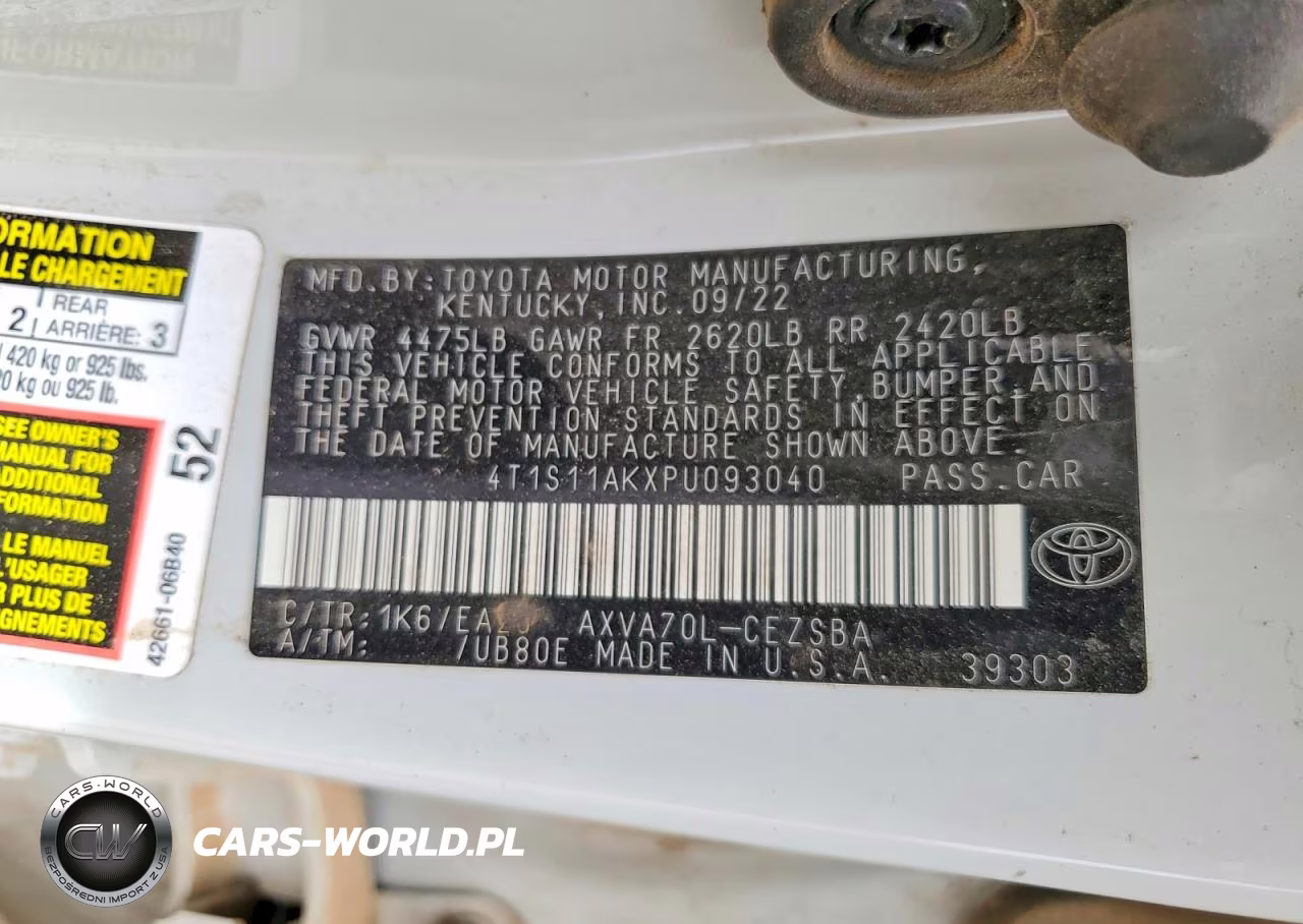 2023 Toyota Camry Se VIN:4T1S11AKXPU093040 - 12