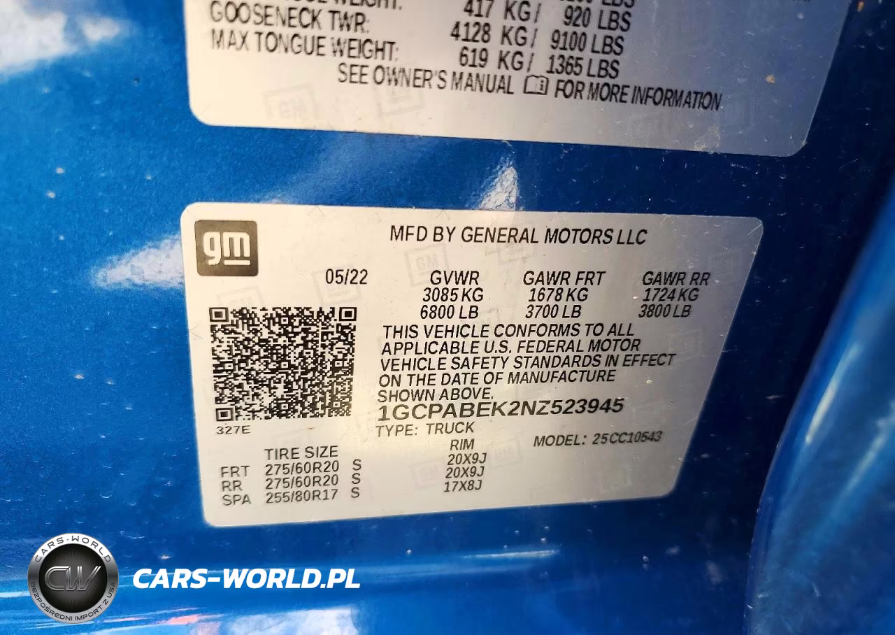 2022 Chevrolet Silverado C1500 Custom VIN:1GCPABEK2NZ523945 - 12